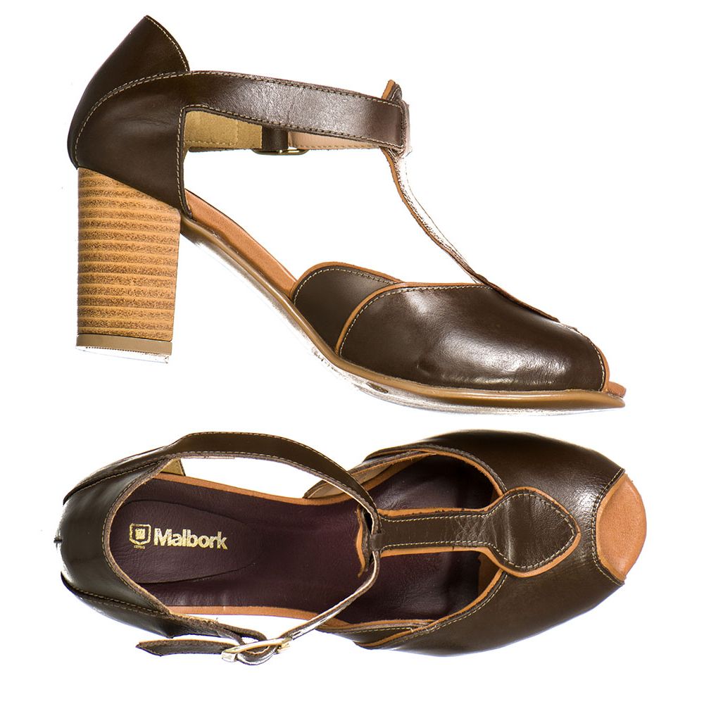 couro cafe sandalias femininas