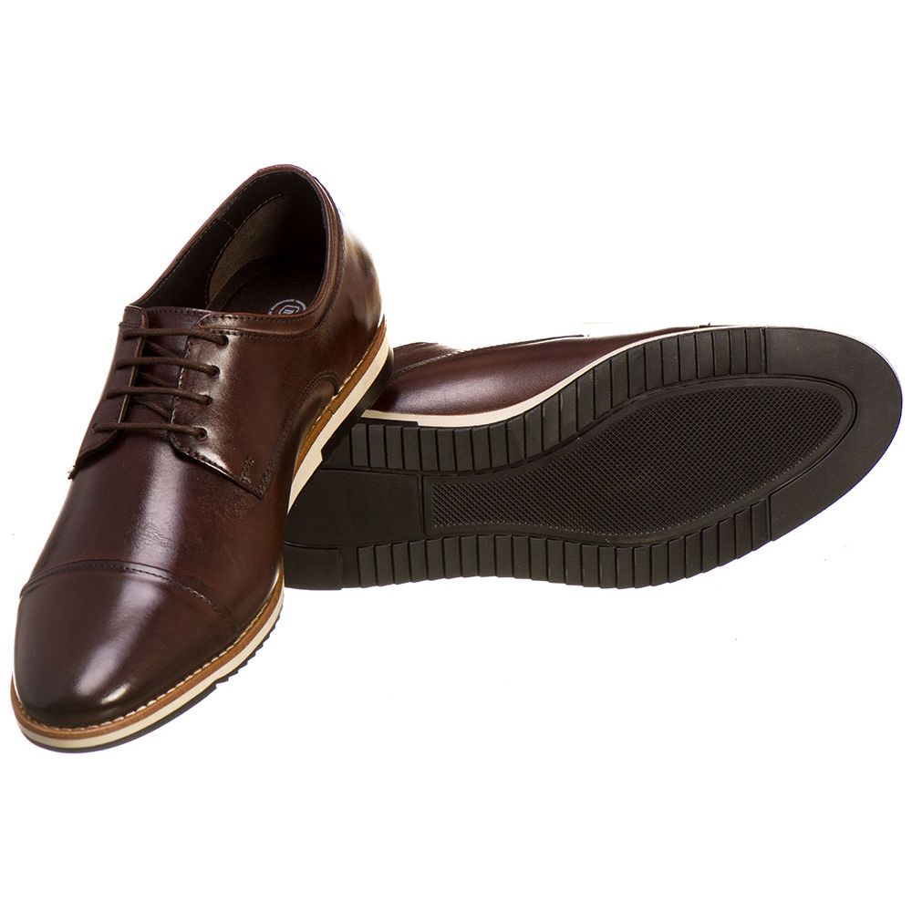 sapato masculino couro marrom