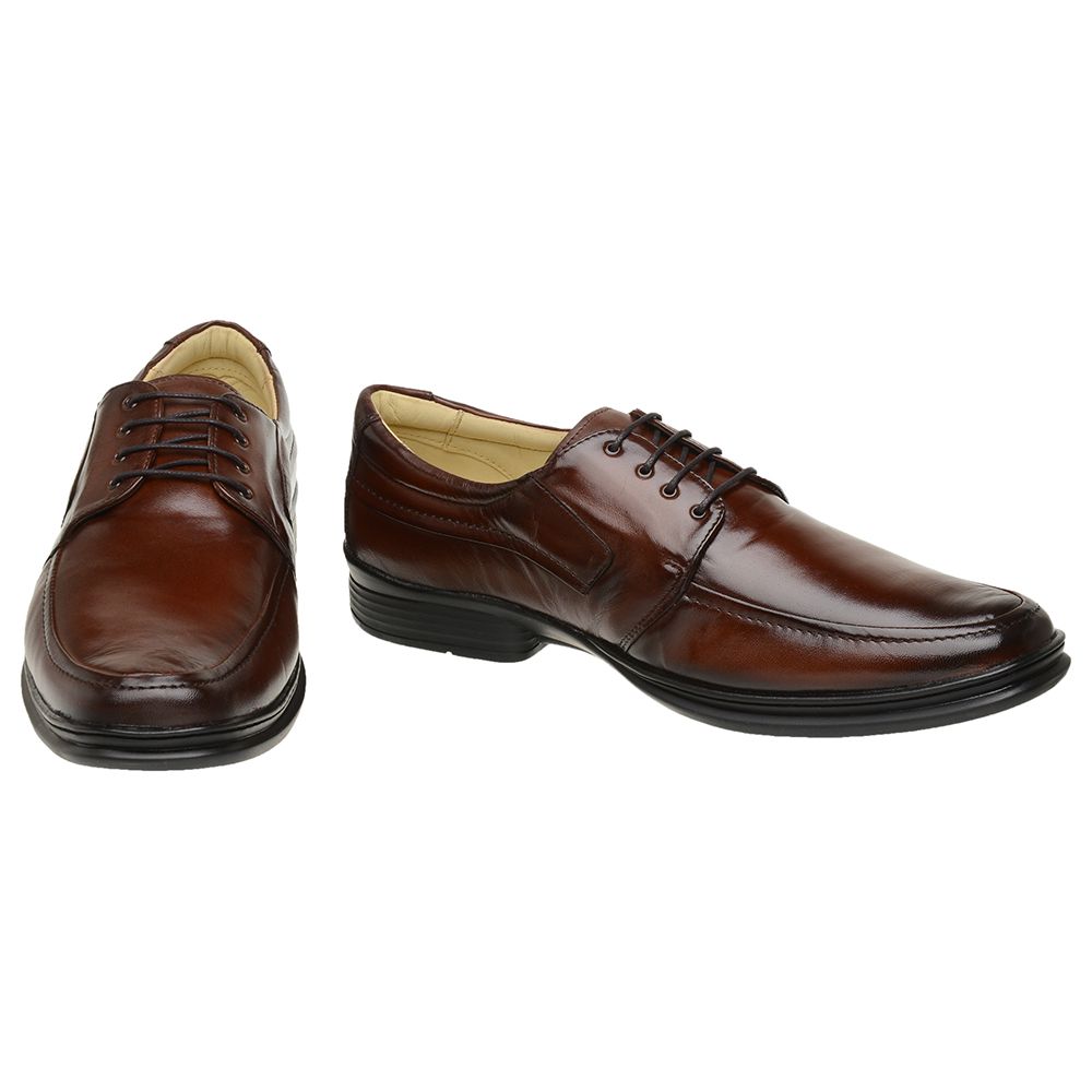 Sapato Rafarillo Masculino Conforto Em Couro Pinhão 9212 - FKV Calçados