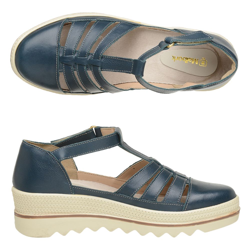 tenis plataforma azul marinho