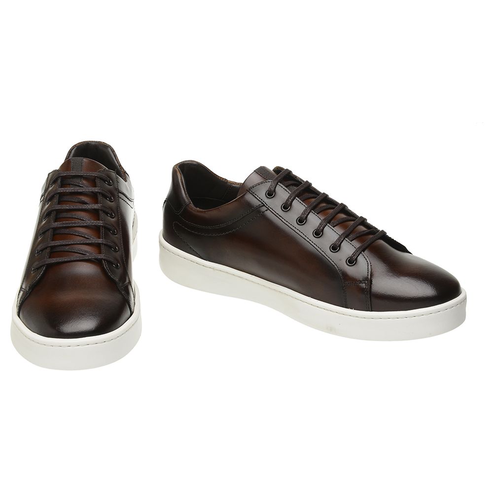 sapatenis de couro legitimo masculino