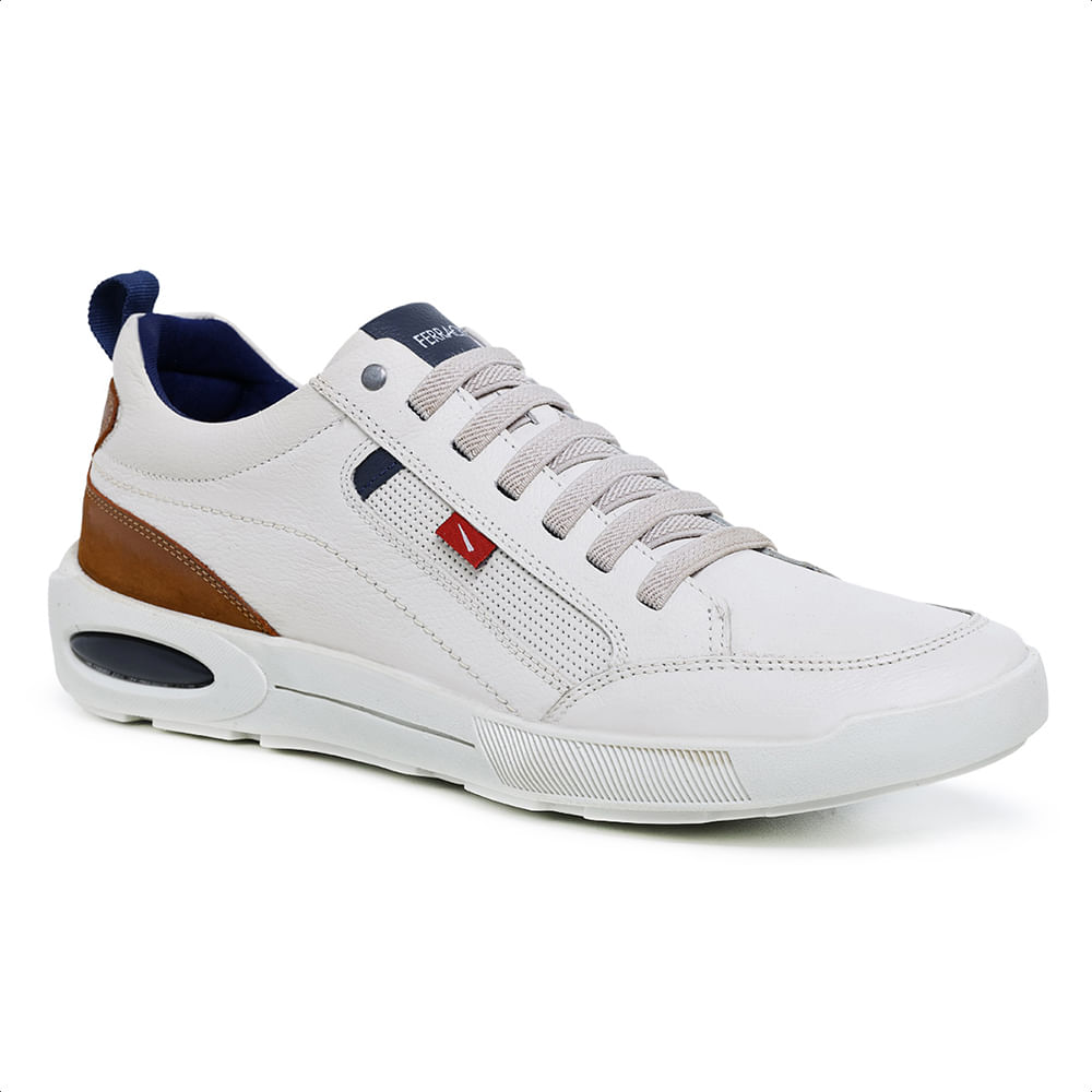 Tenis-Casual-Ferracini-em-Couro-Off-White-Sistema-Conforto-2271OW-01